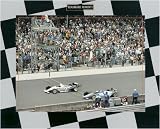 Al Unser Jr. Wins 1992 Indianapolis 500 by .043 seconds 8x10 auto racing photo