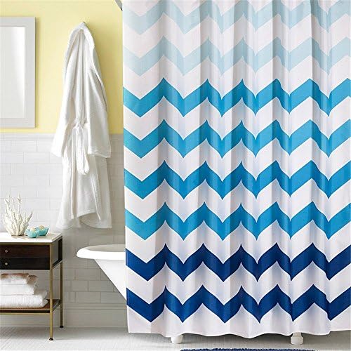 BYCE Top Quality Thickened Wave stripe Shower Curtain - Assorted Colors (60x80 inch (WxH))