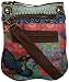 Desigual Bandol Kaitlin, Sac à main - Rouge/marron/bleu, Textile
