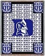 Duke Univ Go Blue Devils - 69 x 48 Blanket/Throw - Duke Blue Devils