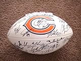 2011 Chicago Bears Team Signed Autographed Full Size Football Brian Urlacher,Matt Forte Coa + Hologram