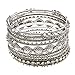 PammyJ Stackable Bangle Bracelet Set, 8 Pieces
