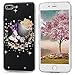 iPhone 7 Plus Case (5.5 inch)-MOLLYCOOCLE Handmade Bling Crystal Rhinestones Diamonds Clear Transparent PC Hard Shell Full Edge Protective Case Cover for iPhone 7 Plus & Clear HD Screen Protector