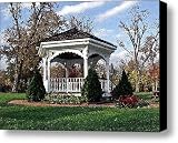 Gazebo At Olmsted Falls - Autumn Canvas Print / Canvas Art - Artist Mark Madere