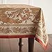 Maison d' Hermine Table Cloth Rectangle Table 100% Cotton 54 x 72 Inches Tablecloth Reusable Decorative Everyday Use for Dining Room, Farmhouse, Home, Party, Festive & Wedding - Kashmir Paisley