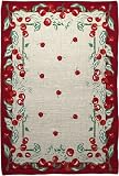 Extra Weave Cherries 24-by-36-Inch Printed Jute Rug