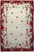 Extra Weave Cherries 2-by-3-Foot Printed Jute Rug, Latex Backing