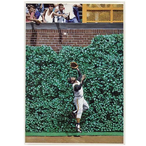 Pittsburgh Pirates Clemente's Wrigley Catch Lithograph