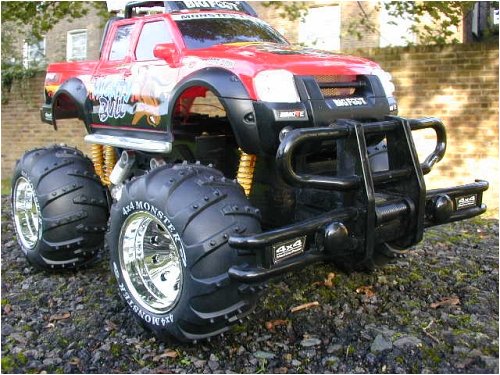 Childrens Toyshop  Toys : UKayed RC Radio Control Large Monster Truck In Blue