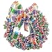 Fruit Chews Candy Wreath With Happy Birthday Ribbon
