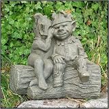 Eigenschaften Fiona Jane Scott / Devonshire Stone  / Devonshire Skulptur - Trouble Brewin - Wichtel