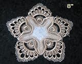 Golden/brown Lace Doilies, Size 8