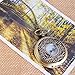 Souarts Antique Bronze Color Round Hollow Flower Pocket Watch
