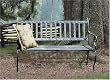 Ebony Frost Metal Madeira Bench