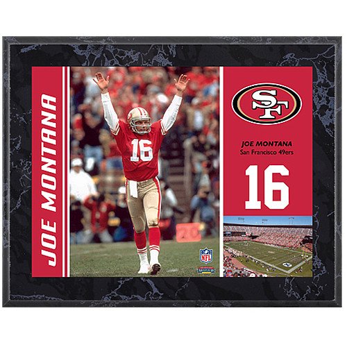Mounted Memories San Francisco 49ers Joe Montana 8x10 Color Plaque