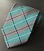 MENDENG New Classic Plaids Check Baby Blue Jacquard Woven Silk Men's Tie Necktie