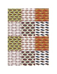 Home: 4 sheets of classic cars wrapping paper, quality gift wrap - Sugarushuk