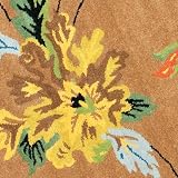 Safavieh Soho Collection SOH735A Handmade New Zealand Wool Round Area Rug, 8-Feet, Brown