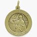 14 Karat Yellow Gold Saint Matthew Religious Medal Medallion with 18 Inch Chain