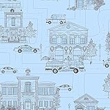 York Wallcoverings ZB3151SMP Boys Will Be Boys II Main Street 8-Inch x 10-Inch Memo Sample Wallpaper