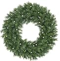 30" Pre-Lit LED Battery Operated Wisconsin Christmas Wreath - Clear Lights