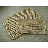 【お買い得品】編み込みタイプ七島マット サイズ:50×80cm