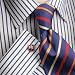 Charles Tyrwhitt Chatsworth Dark Blue Stripe Sea Island Quality Slim fit Dress Shirt (Double Cuff)