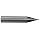 Niagara Cutter MES430 Miniature Carbide End Mill, Uncoated (Bright), 4 Flutes, Stub Square End