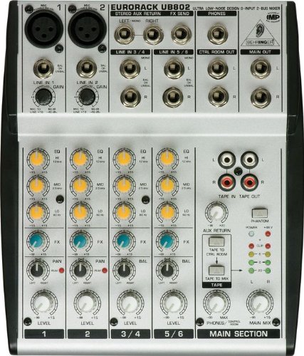 Behringer UB802 Eurorack UB802 Mixer 8 Inputs