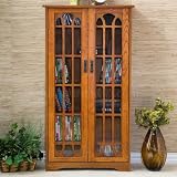 Window Pane Media Cabinet – Oak by Southern Enterprises
