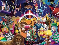 Circus Thrills 1000 pc Jigsaw Puzzle by White Mountain