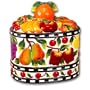Ceramic Mix Fruit Table Top Cookie Jar Canister