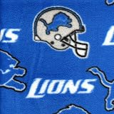 NFL Detroit Lions Polar Fleece Print-Per Yard