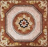 Nexus Vinyl Tile N510 Floral Self-Adhesive Vinyl Floor Tiles: 1 Box - 20 Pieces