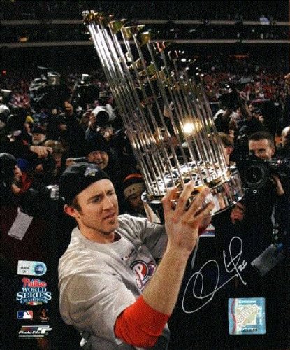 Autographed Chase Utley 8x10 Photo Philadelphia Phillies