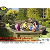 Sandkasten 6eck Felix stabil DM: 2,30 m Holzst�rke 30mmvon "kuvendo"