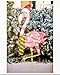 Christmas Lighted Tinsel Flamingo with Scarf