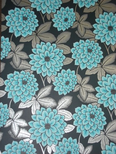 Lydia Black Teal Floral Lydia Black Teal Floral