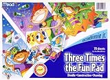 Academie Jr. Three Times The Fun Pad, 12 x 9 Inches70 Sheets (54282)