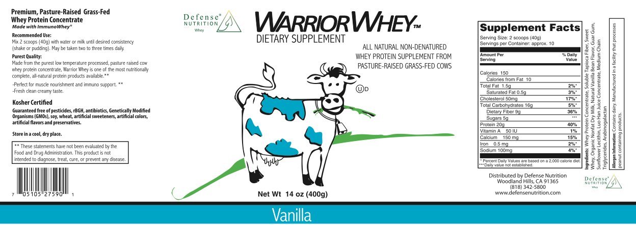 Amazon.com: Defense Nutrition - Warrior Whey - Vanilla: Health ...