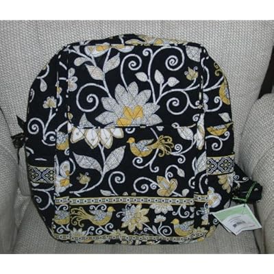 VERA BRADLEY LARGE BACKPACK - YELLOW BIRD Pattern VERA BRADLEY LARGE BACKPACK - YELLOW BIRD Pattern
