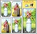 Bridge Gift Set - Bouquets & Birds - Large Print Double Deck Playing Cards - Score Pad - 2 Sets of Tallies