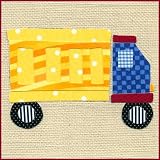 Green Frog Art 6X6 Canvas Gallery Wrapped Art, E.J.'s Dump Truck