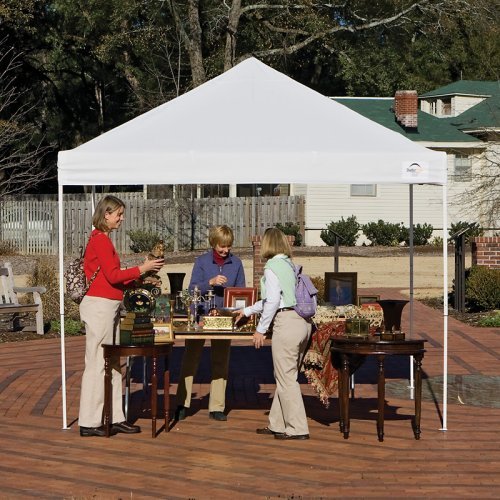 ShelterLogic 10x10 Straight Leg Popup Canopy with Roller Bag (White)