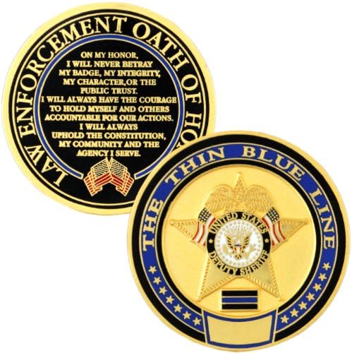 Thin Blue Line Deputy Sheriff Challenge Coin