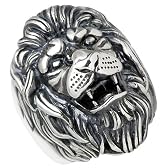 【M's collection-nex'】百獣の王・ライオンのシルバーリング！【エムズ コレクション-ネクス】ライオンデザインシルバーリング/メンズ/15～21号/獅子/指輪/SV