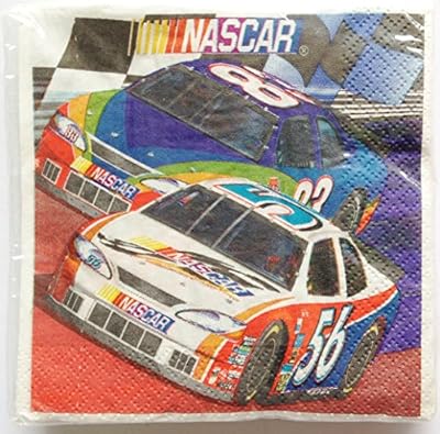 Vintage NASCAR 2-Ply Beverage Party Napkins Dated 2000 (Pack of 16)