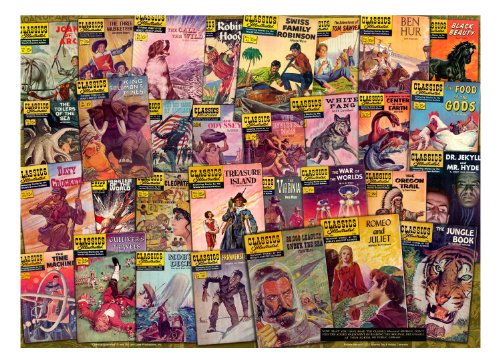 Classics Illustrated Literary Classics Collage 1000 Piece Jigsaw Puzzle Atlantis Toy and Hobby