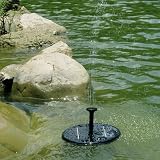 3 Spray Head Solar Pump Garden Fountain Pond Water Feature / Solar Powered Fountain Pump Kit for Fountains, Waterfalls and Water Displays / a Integrated One, No Separate Solar Panel and No Cable