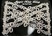 EZ Magic Comb Stretchy Beaded Hair Comb In White Crystal Beads